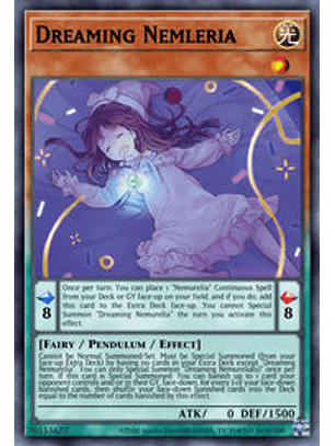 Dreaming Nemleria - CYAC-EN015 - Super Rare 1st Edition