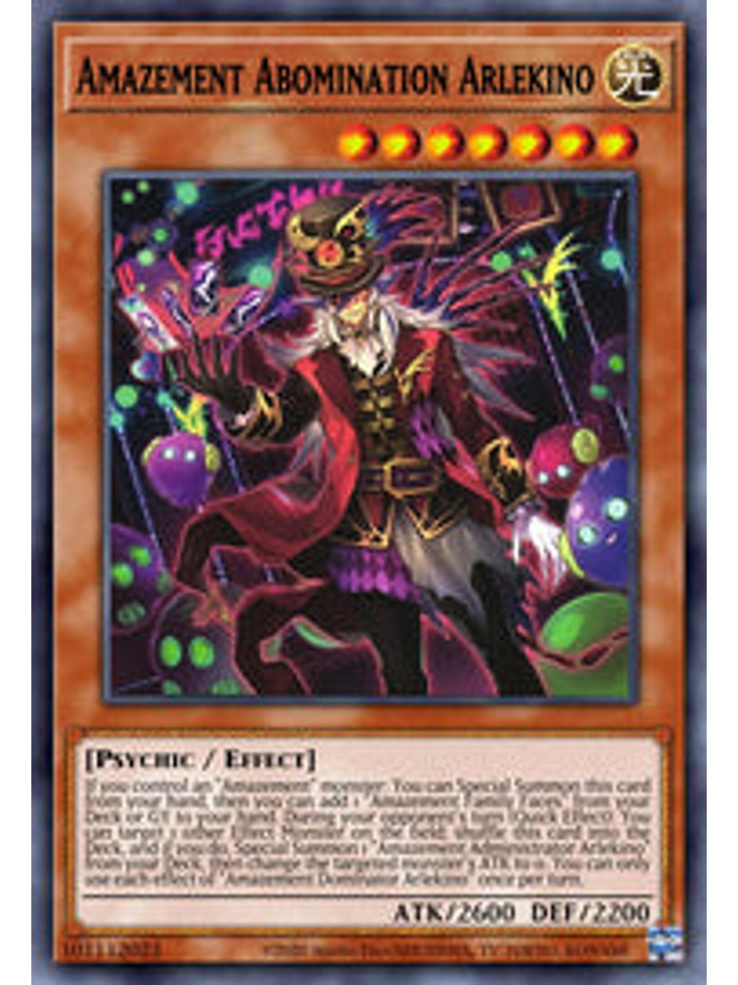 Amazement Abomination Arlekino - CYAC-EN023 - Common 1st Edition 1