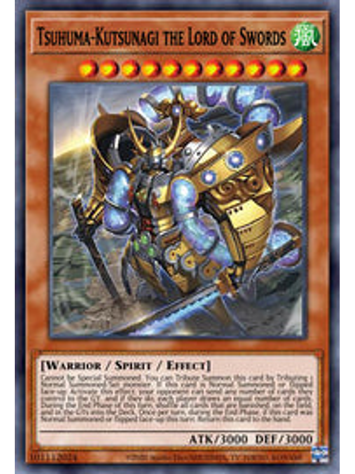Tsumuha-Kutsunagi the Lord of Swords - CYAC-EN024 - Secret Rare 1st Edition 1