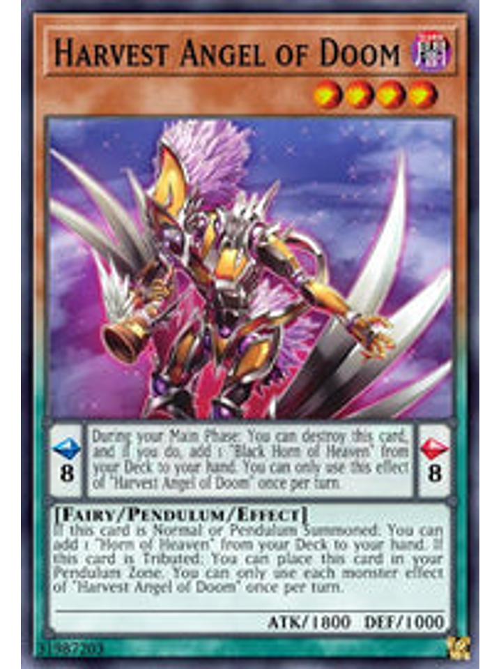 Harvest Angel of Doom - CYAC-EN026 - Super Rare 1st Edition 1
