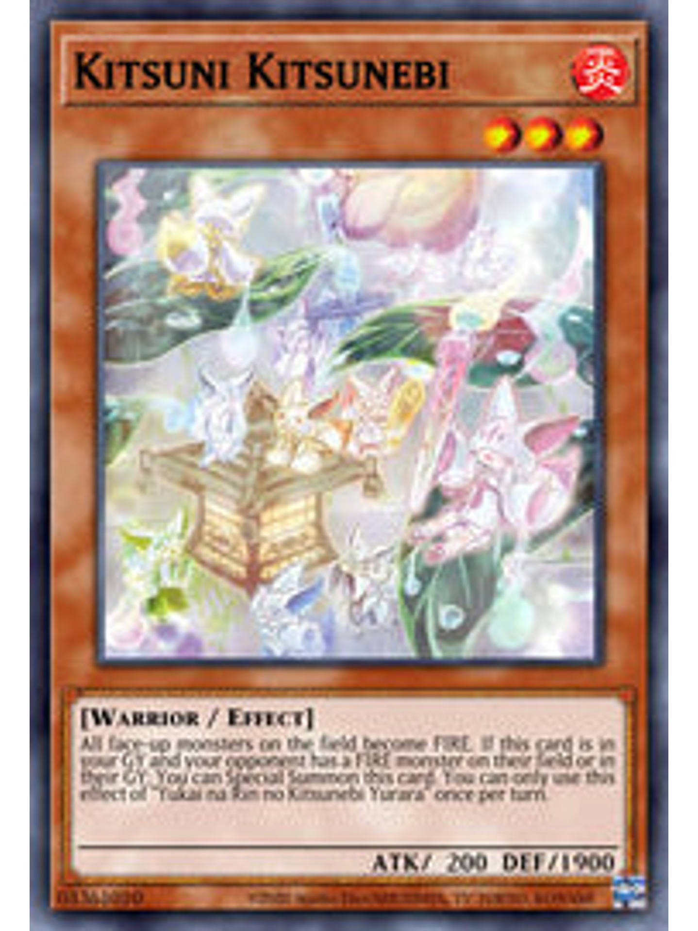 Kitsuni Kitsunebi - CYAC-EN028 - Common 1st Edition 1