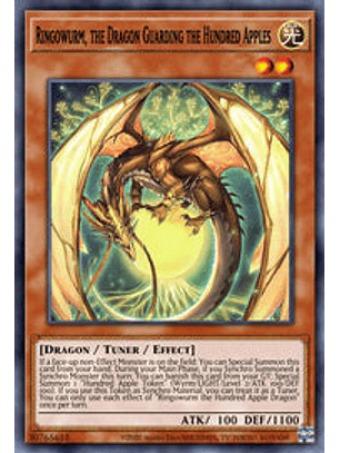Ringowurm, the Dragon Guarding the Hundred Apples - CYAC-EN029 Ultra Rare 1st Edition