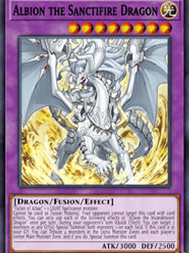 Albion the Sanctifire Dragon - CYAC-EN035 - Secret Rare 1st Edition