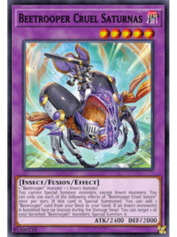 Beetrooper Cruel Saturnas - CYAC-EN037 - Super Rare 1st Edition 1