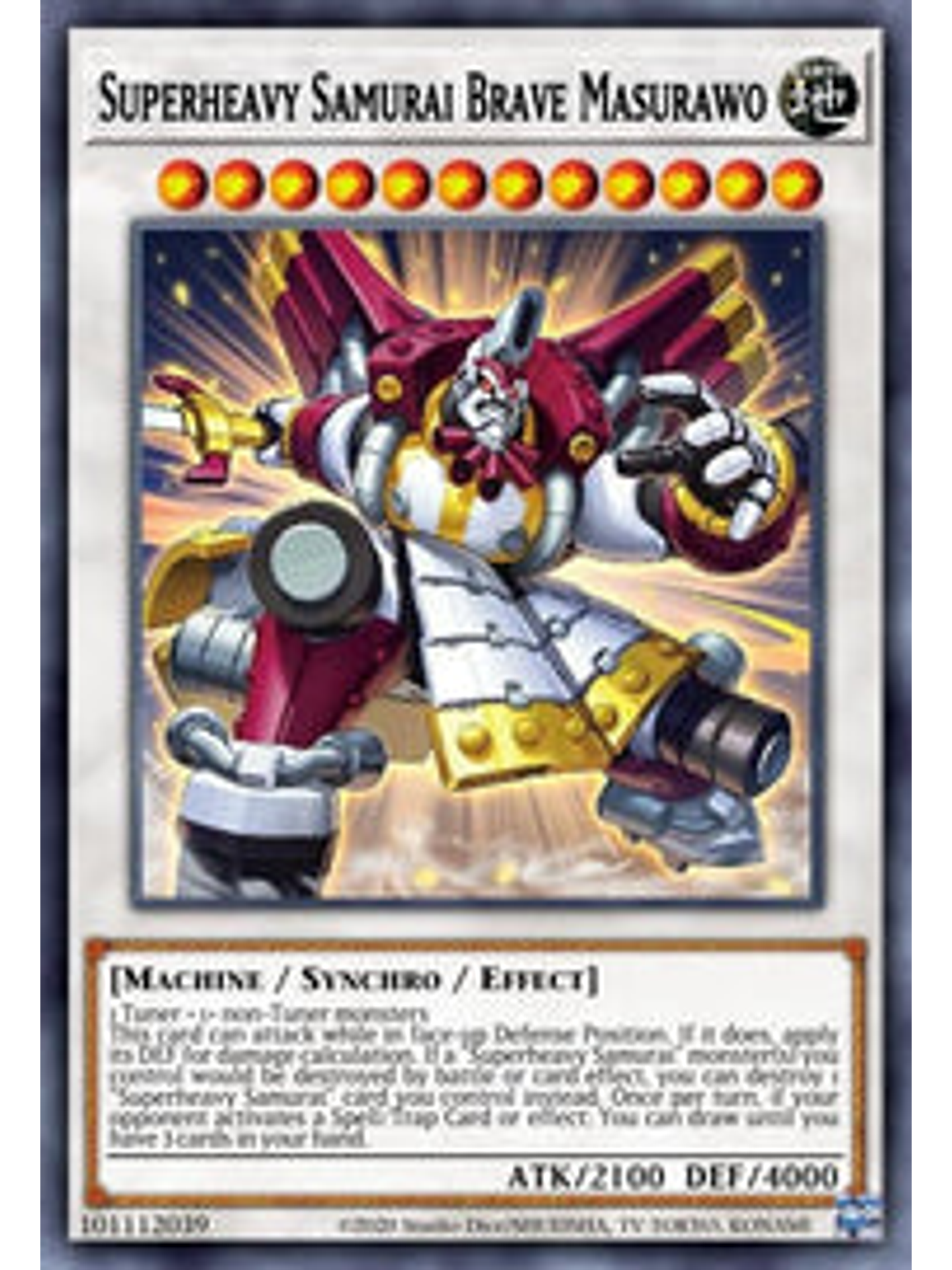 Superheavy Samurai Brave Masurawo - CYAC-EN039 - Ultra Rare 1st Edition 1