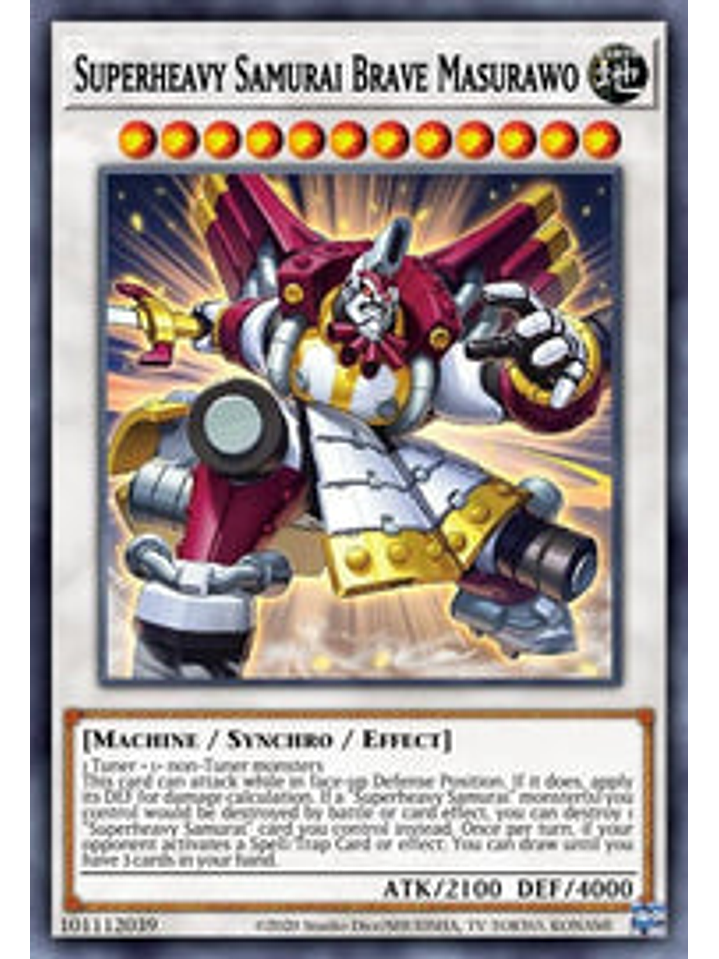 Superheavy Samurai Brave Masurawo - CYAC-EN039 - Ultra Rare 1st Edition 1