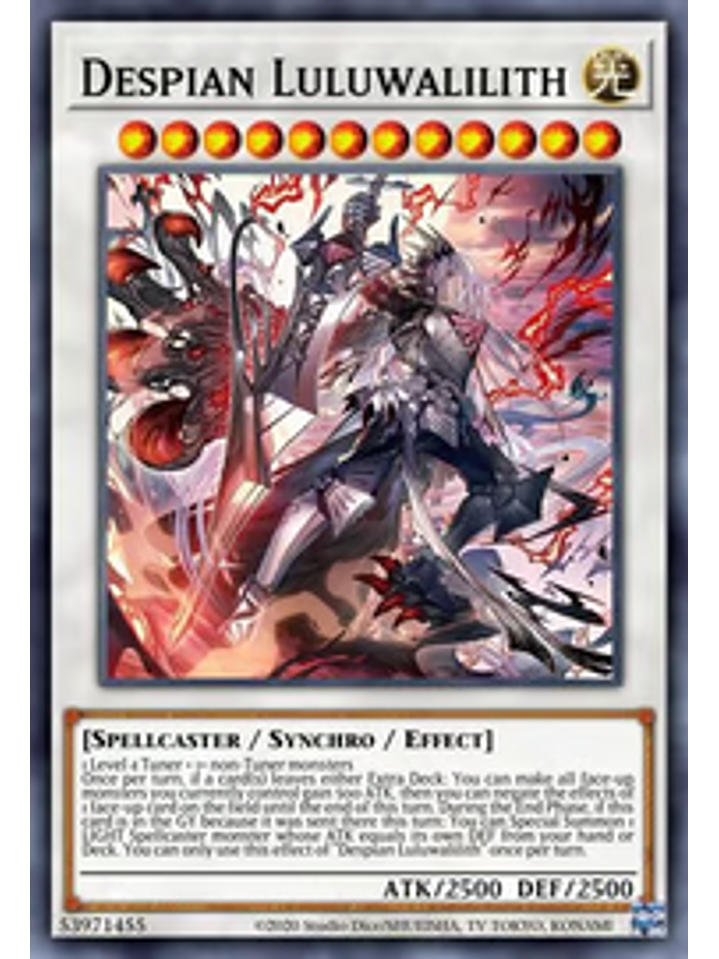 Despian Luluwalilith - CYAC-EN042 - Secret Rare 1st Edition 1