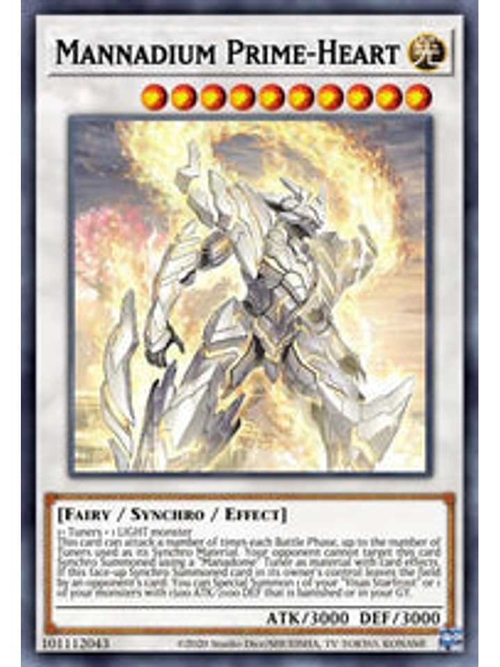 Mannadium Prime-Heart - CYAC-EN043 - Ultra Rare 1st Edition 1