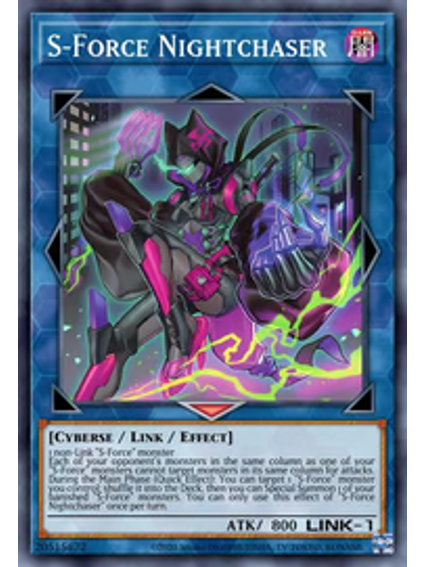S-Force Nightchaser - CYAC-EN050 - Super Rare 1st Edition 1