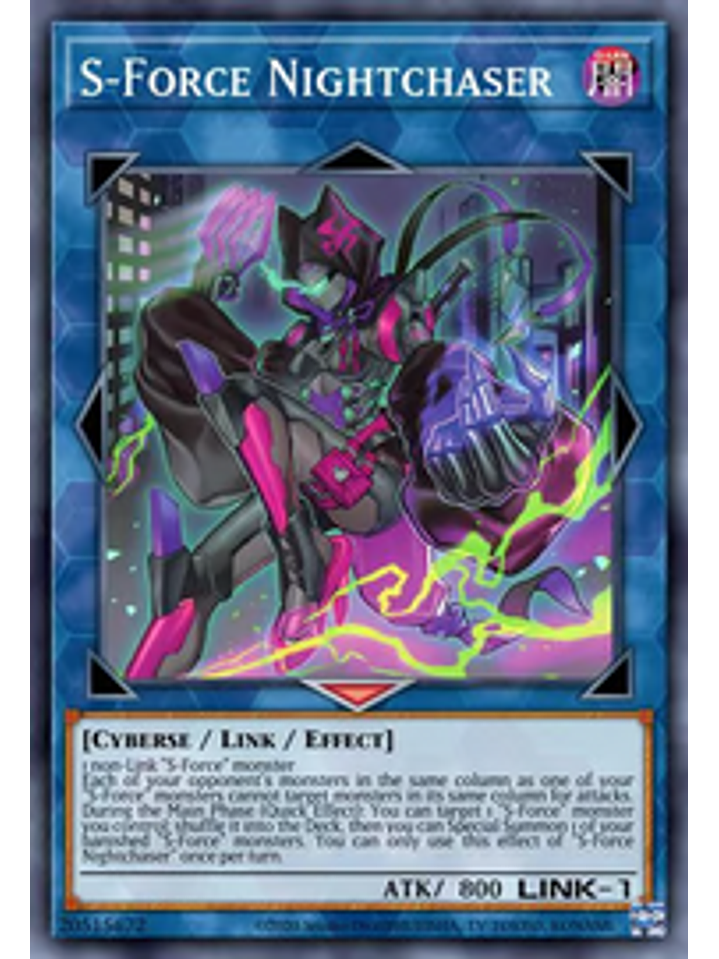 S-Force Nightchaser - CYAC-EN050 - Super Rare 1st Edition 1