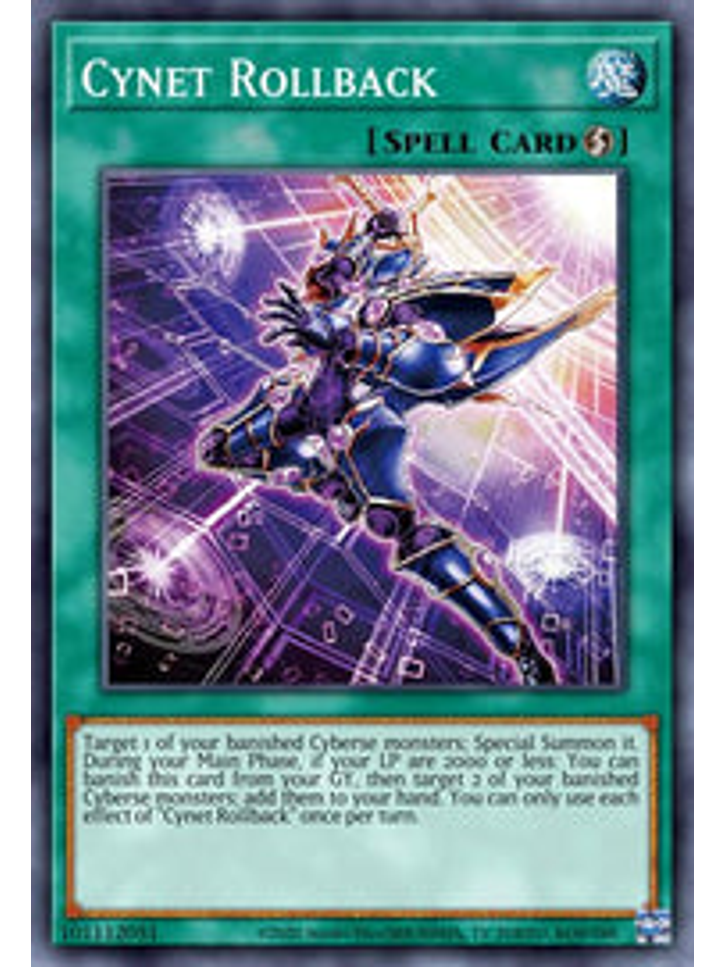 Cynet Rollback - CYAC-EN051 - Super Rare 1st Edition 1