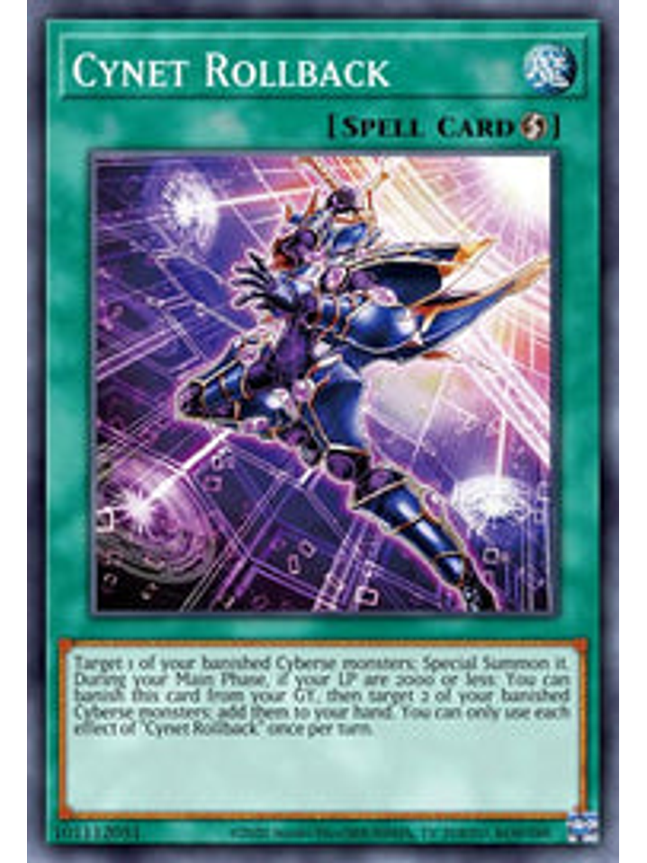 Cynet Rollback - CYAC-EN051 - Super Rare 1st Edition 1