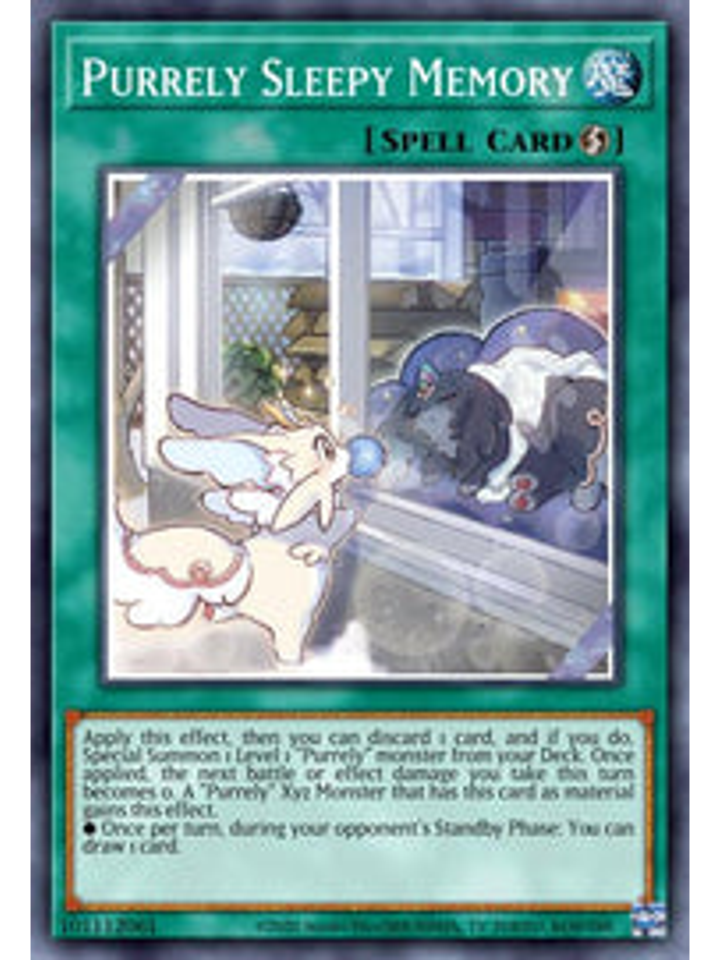 Purrely Sleepy Memory - CYAC-EN061 - Common 1st Edition 1