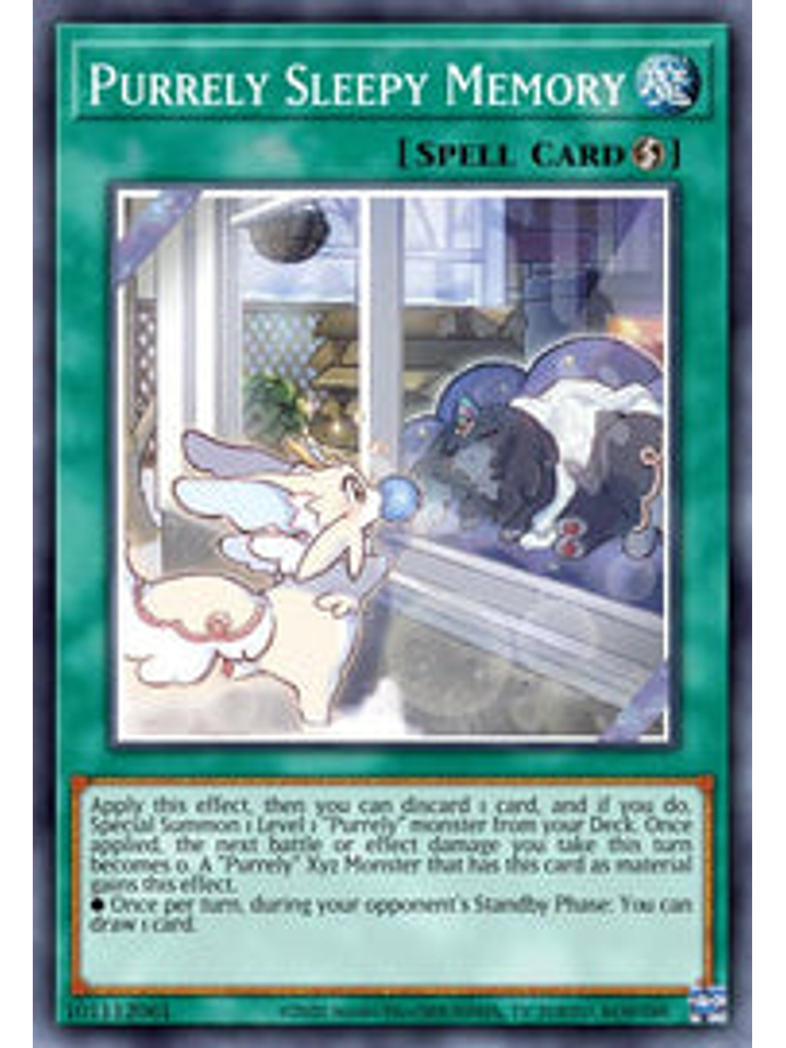 Purrely Sleepy Memory - CYAC-EN061 - Common 1st Edition 1