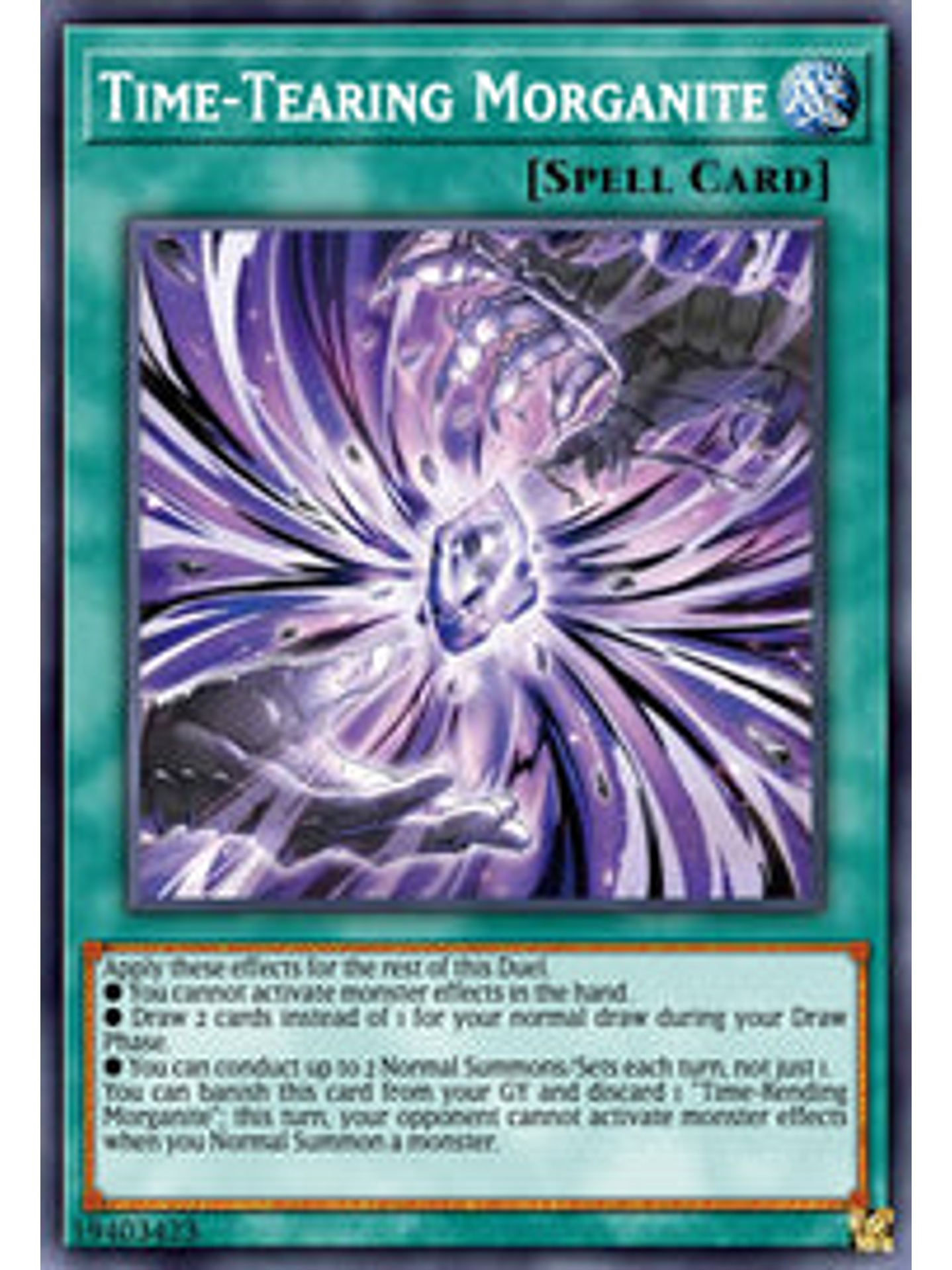 Time-Tearing Morganite - CYAC-EN067 - Super Rare 1st Edition 1