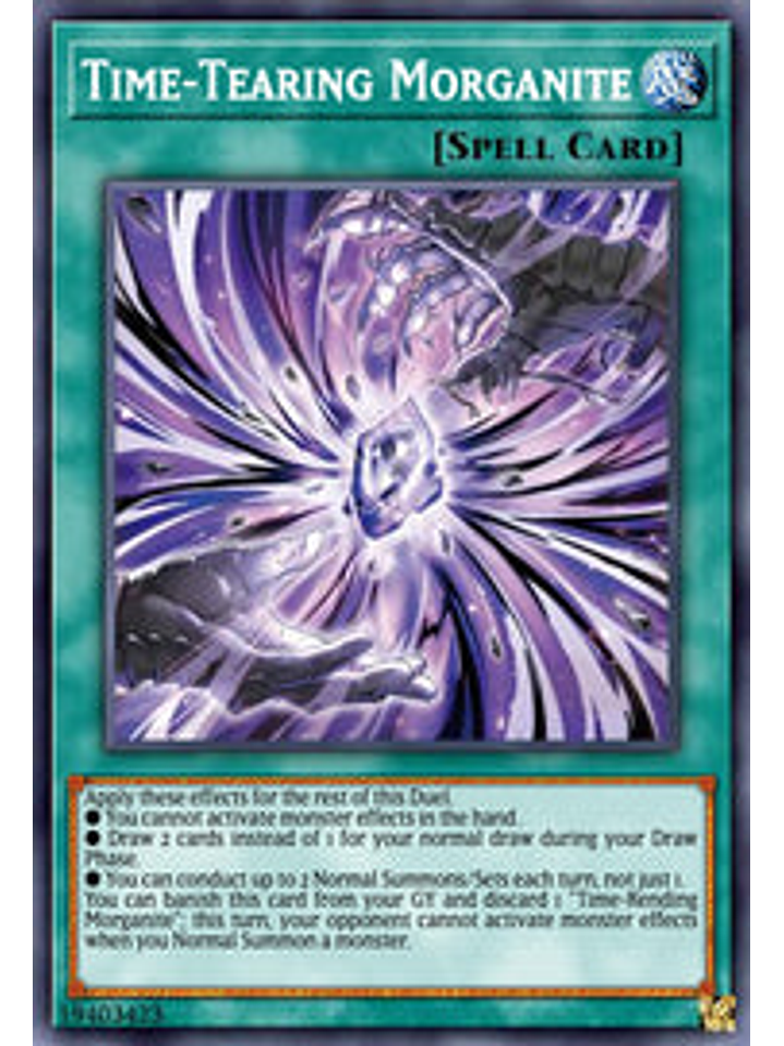 Time-Tearing Morganite - CYAC-EN067 - Super Rare 1st Edition 1
