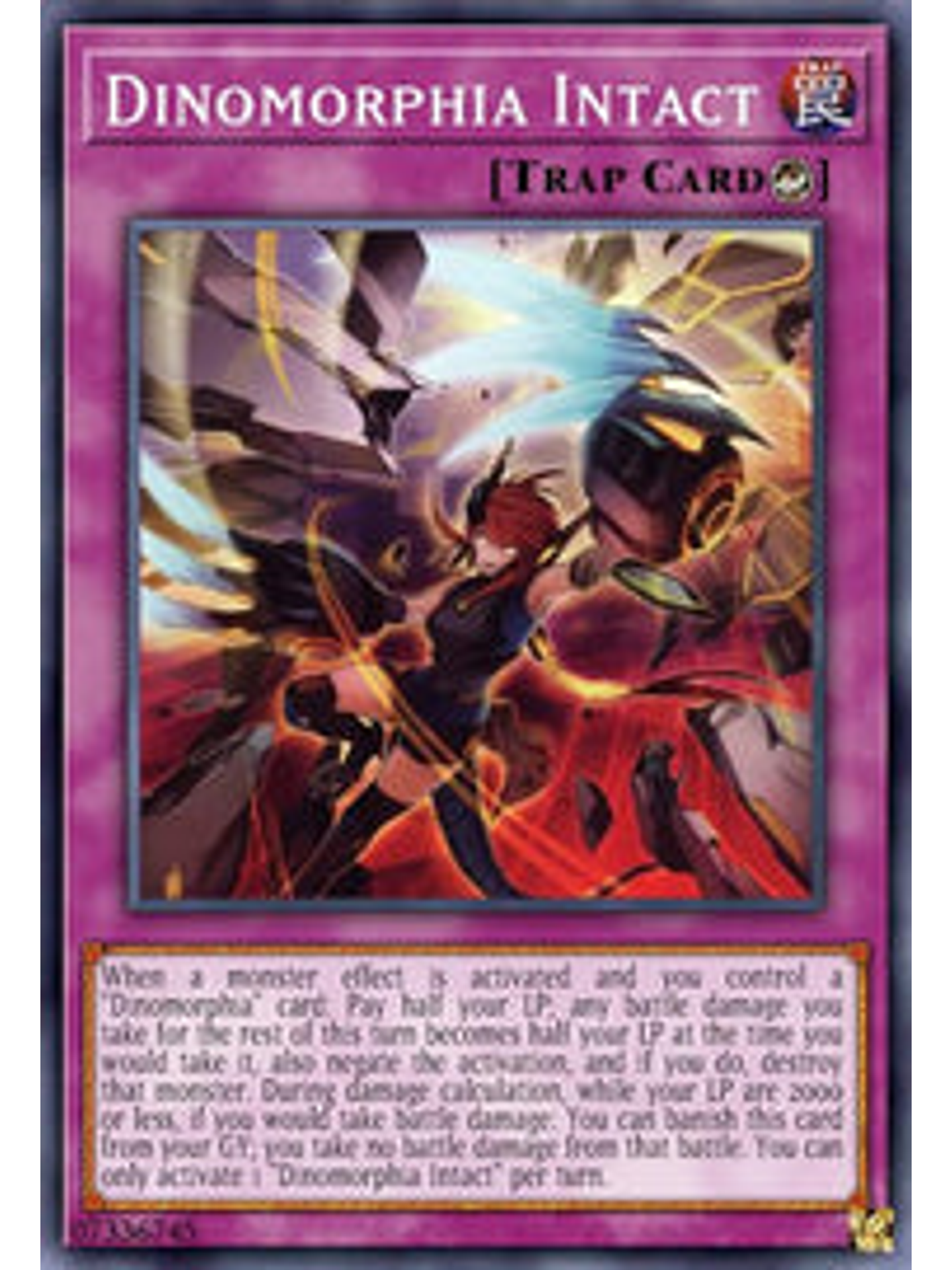 Dinomorphia Intact - CYAC-EN076 - Common 1st Edition 1