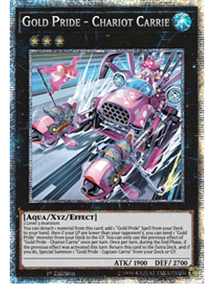 Gold Pride - Chariot Carrie - CYAC-EN088 - Starlight Rare 1st Edition