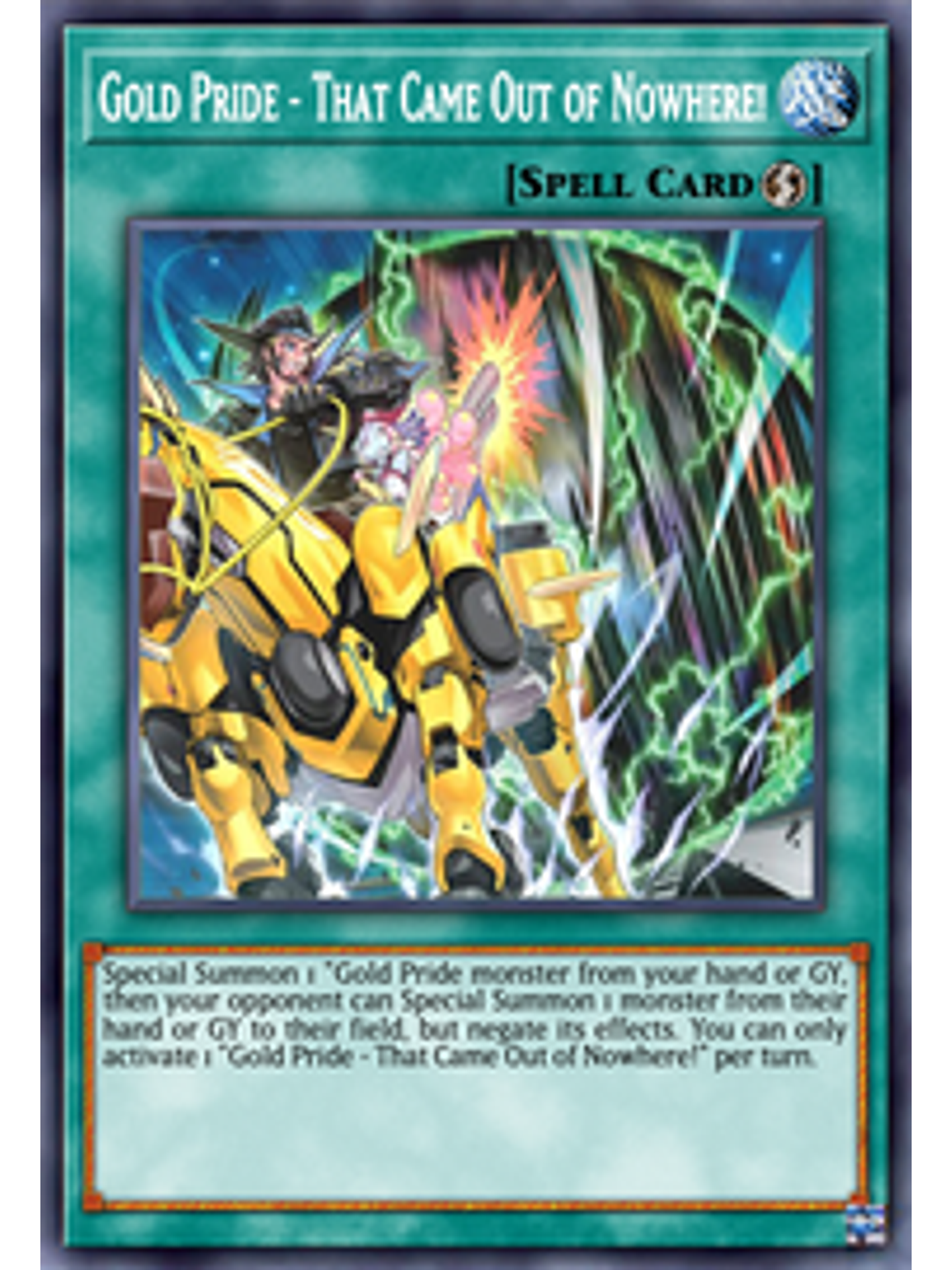 Gold Pride - That Came Out of Nowhere! - CYAC-EN089 - Ultra Rare 1st Edition 1