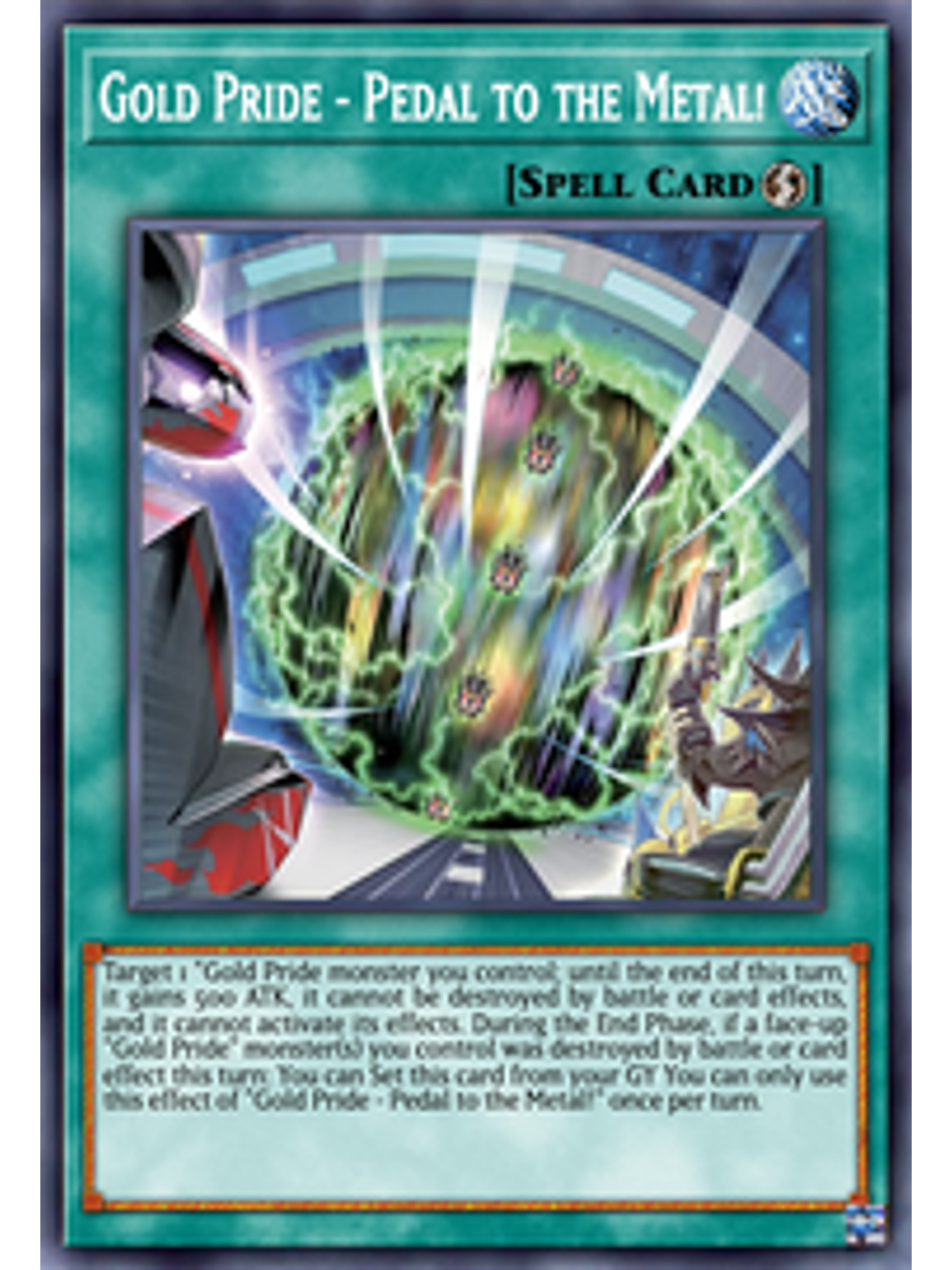 Gold Pride - Pedal to the Metal! - CYAC-EN090 - Common 1st Edition 1