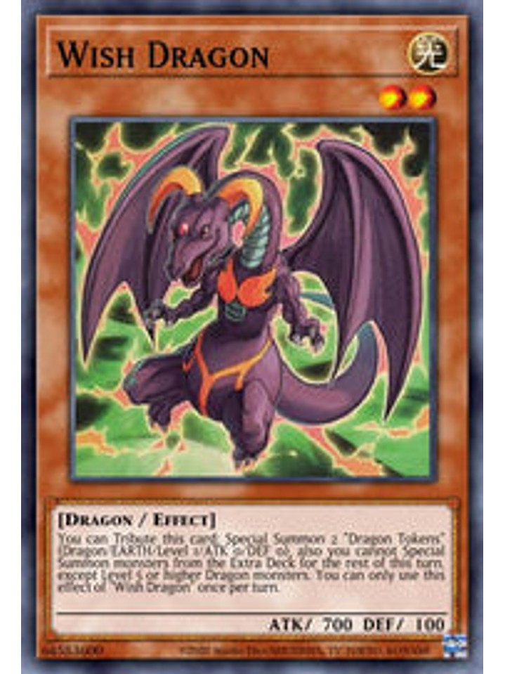 Wish Dragon - CYAC-EN093 - Super Rare 1st Edition 1
