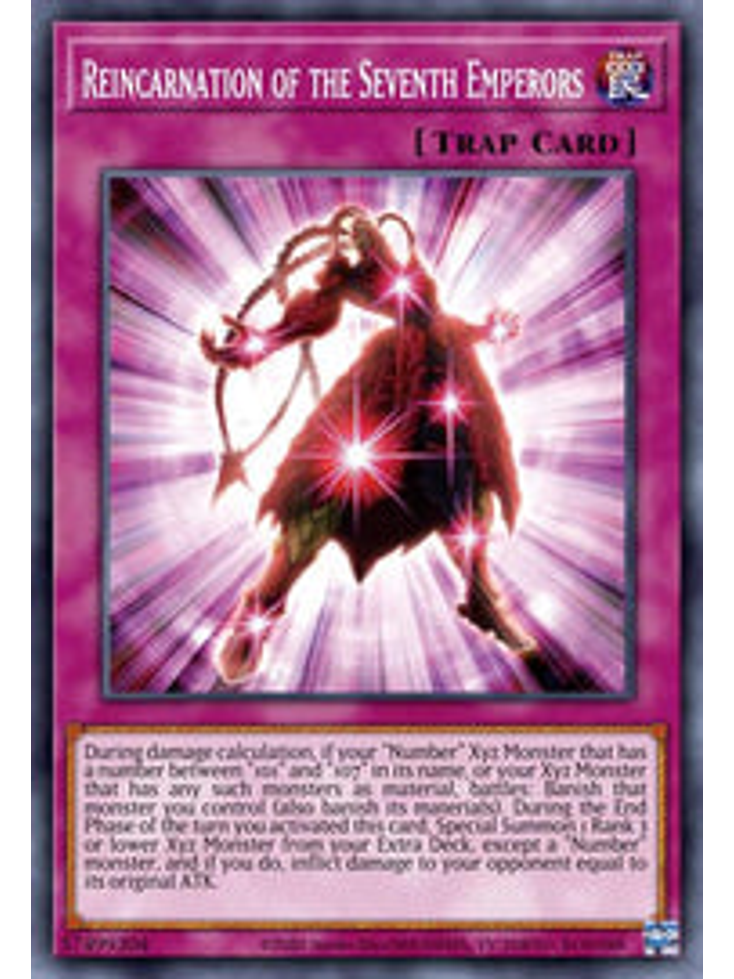 Reincarnation of the Seventh Emperors - CYAC-EN098 - Super Rare 1st Edition 1