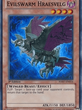 Evilswarm Hraesvelg - HA07-EN016 - Super Rare 1st Edition