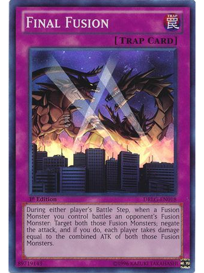 Final Fusion - DRLG-EN018 - Super Rare 1st Edition 1