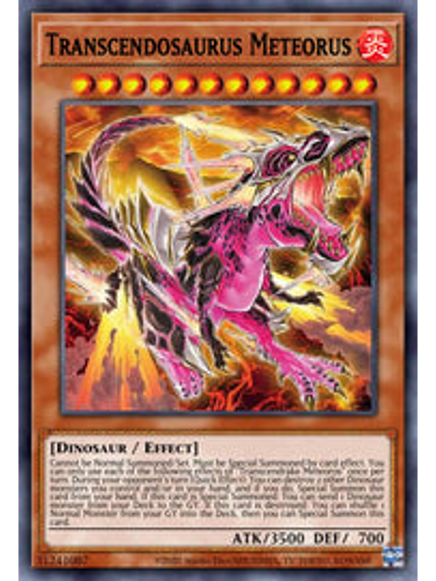 Transcendosaurus Meteorus - WISU-EN002 - Super Rare 1st Edition 1