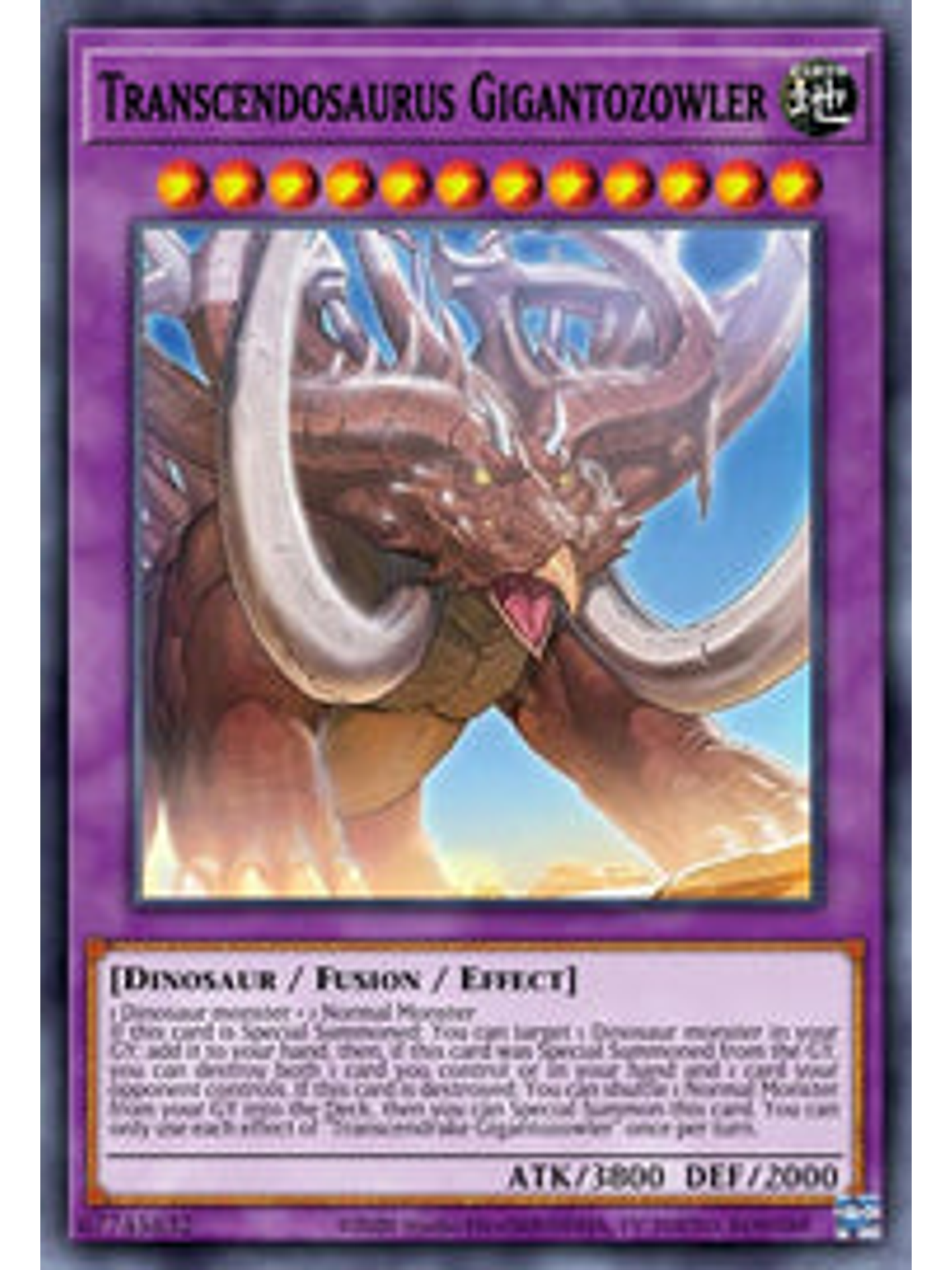 Transcendosaurus Gigantozowler - WISU-EN003 - Super Rare 1st Edition 1
