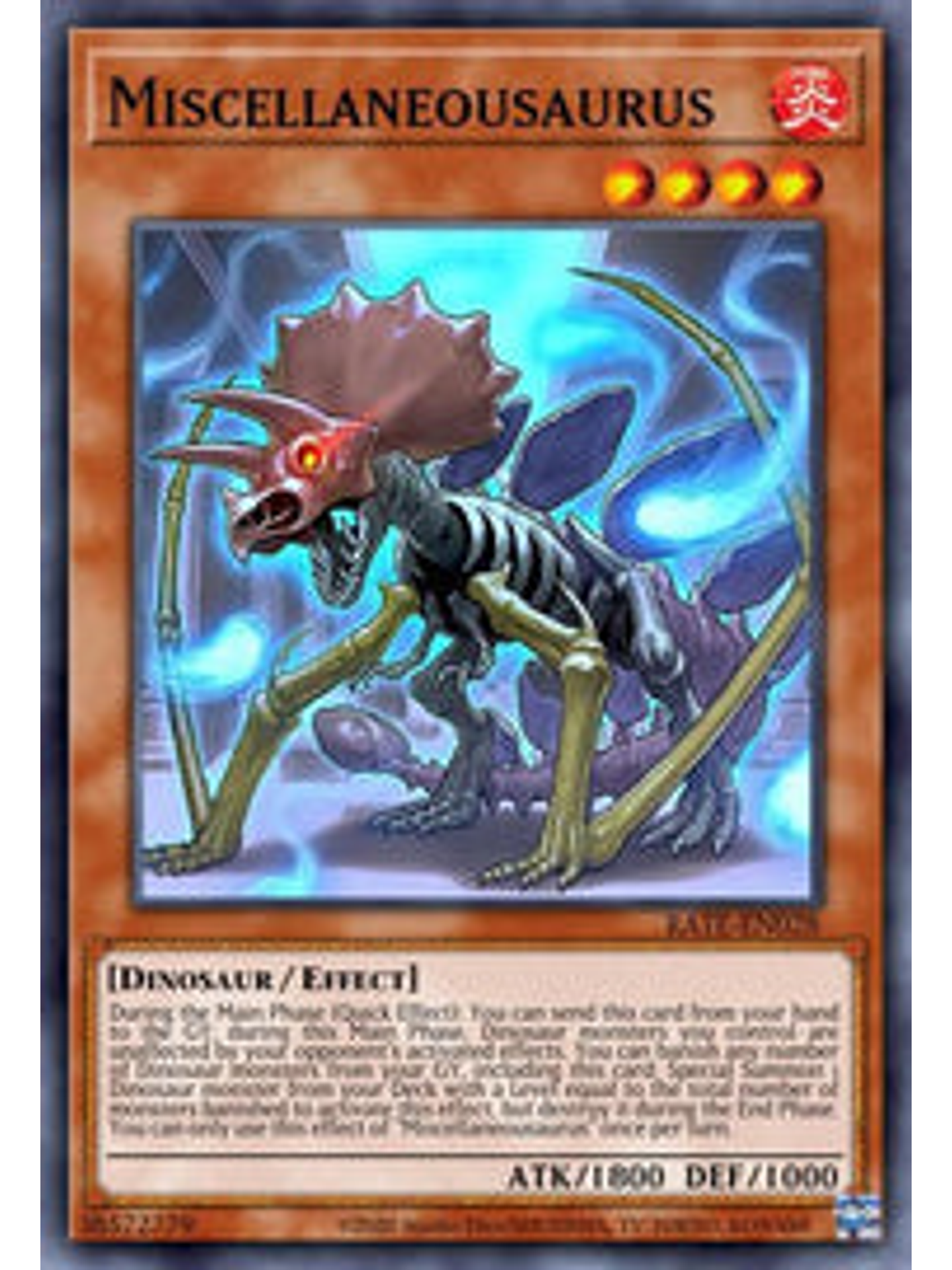 Miscellaneousaurus - WISU-EN011 - Rare 1st Edition 1