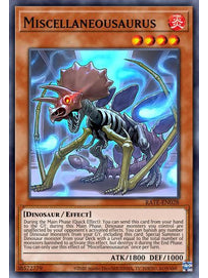 Miscellaneousaurus - WISU-EN011 - Rare 1st Edition 1