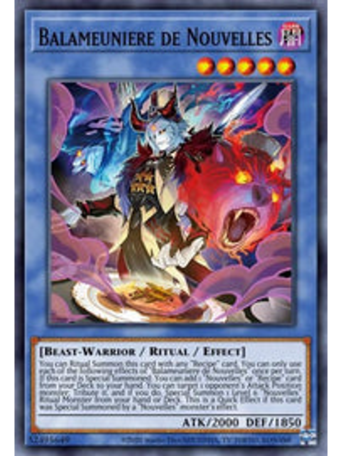 Balameuniere de Nouvelles - WISU-EN033 - Super Rare 1st Edition 1