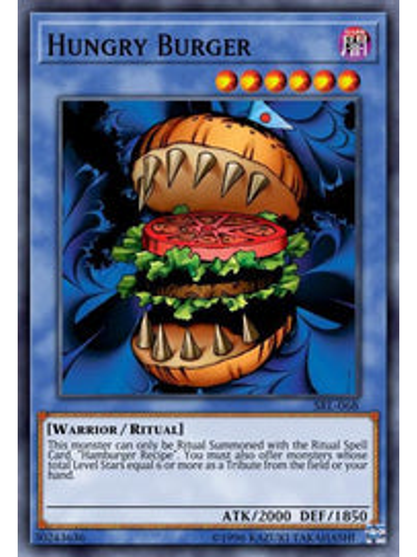 Hungry Burger - WISU-EN041 - Collector's Rare 1st Edition 1