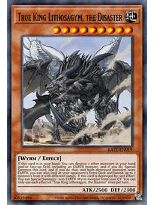 True King Lithosagym, the Disaster - WISU-EN047 - Rare 1st Edition