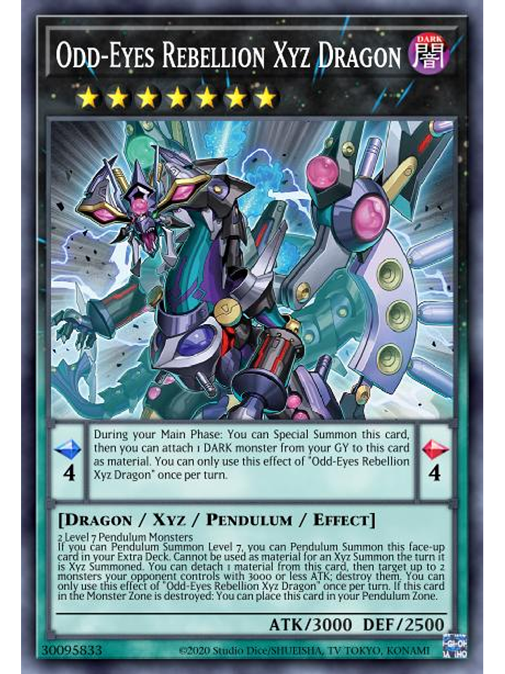 Odd-Eyes Rebellion Xyz Dragon - BLMR-EN005 - Ultra Rare 1st Edition 1