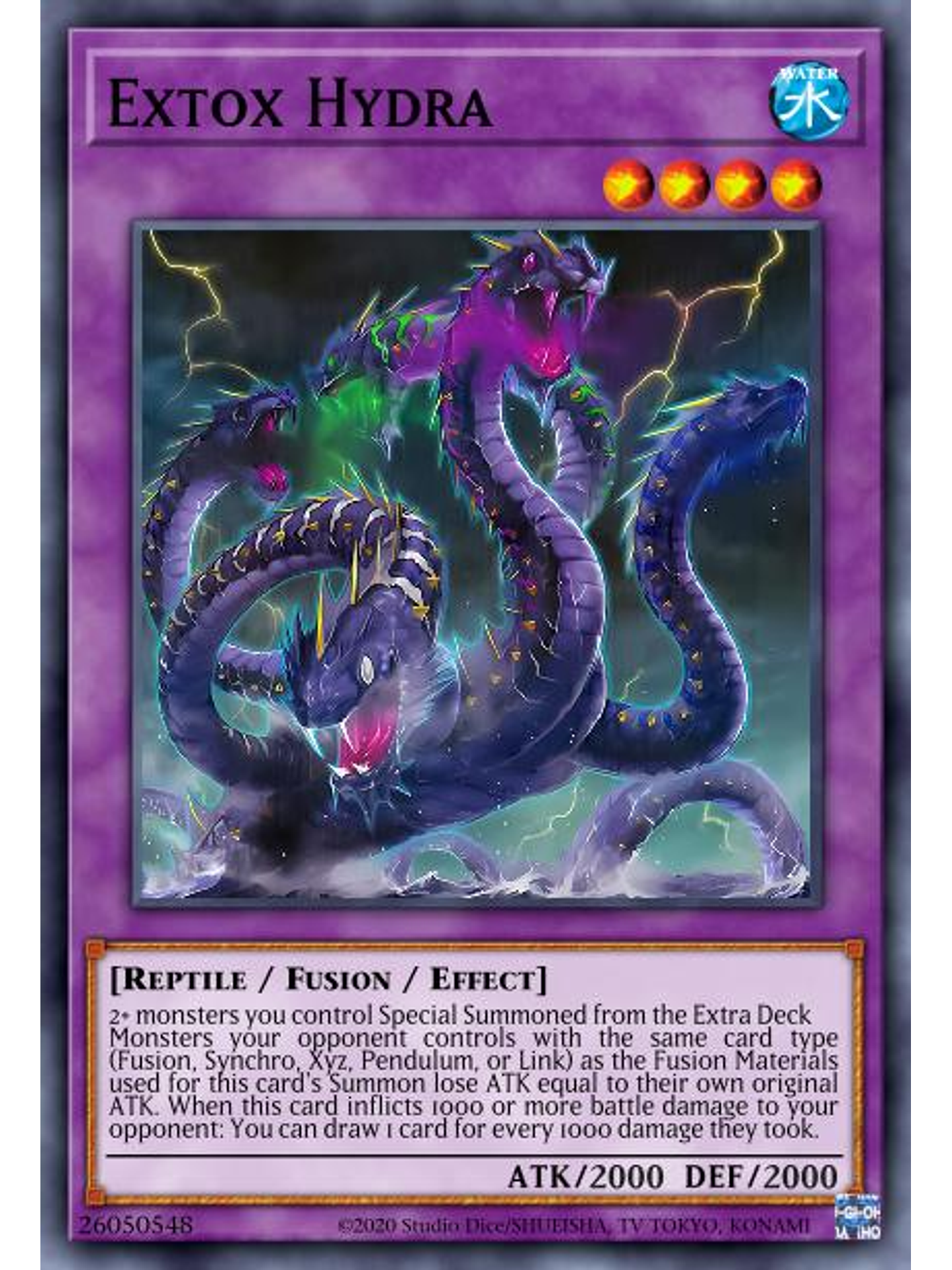 Extox Hydra - BLMR-EN007 - Quarter Century Rare 1st Edition 1