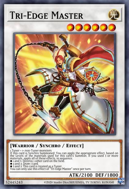 Tri-Edge Master - BLMR-EN008 - Secret Rare 1st Edition