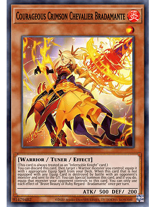 Courageous Crimson Chevalier Bradamante - BLMR-EN014 - Secret Rare 1st Edition