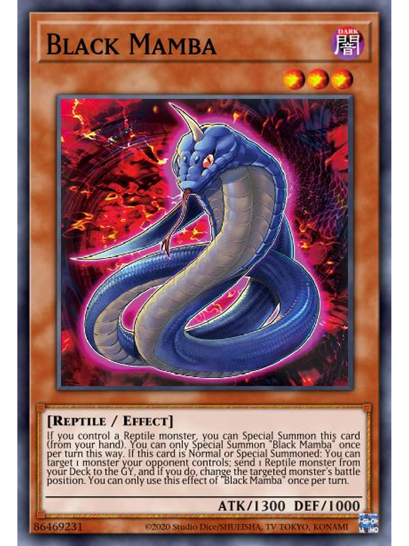 Black Mamba - BLMR-EN019 - Ultra Rare 1st Edition 1