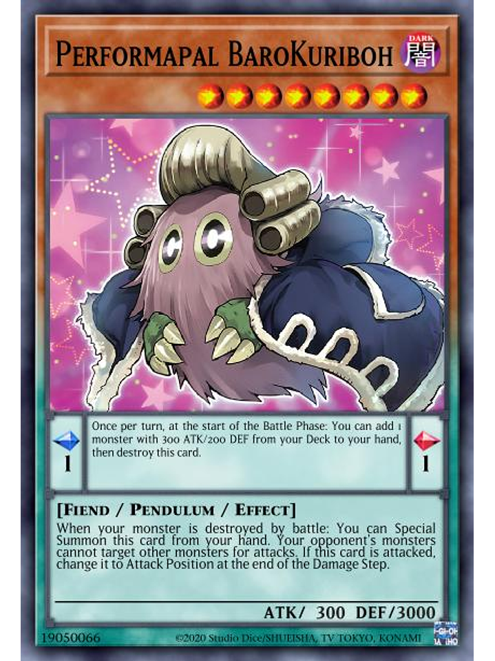 Performapal Barokuriboh - BLMR-EN030 - Ultra Rare 1st Edition 1