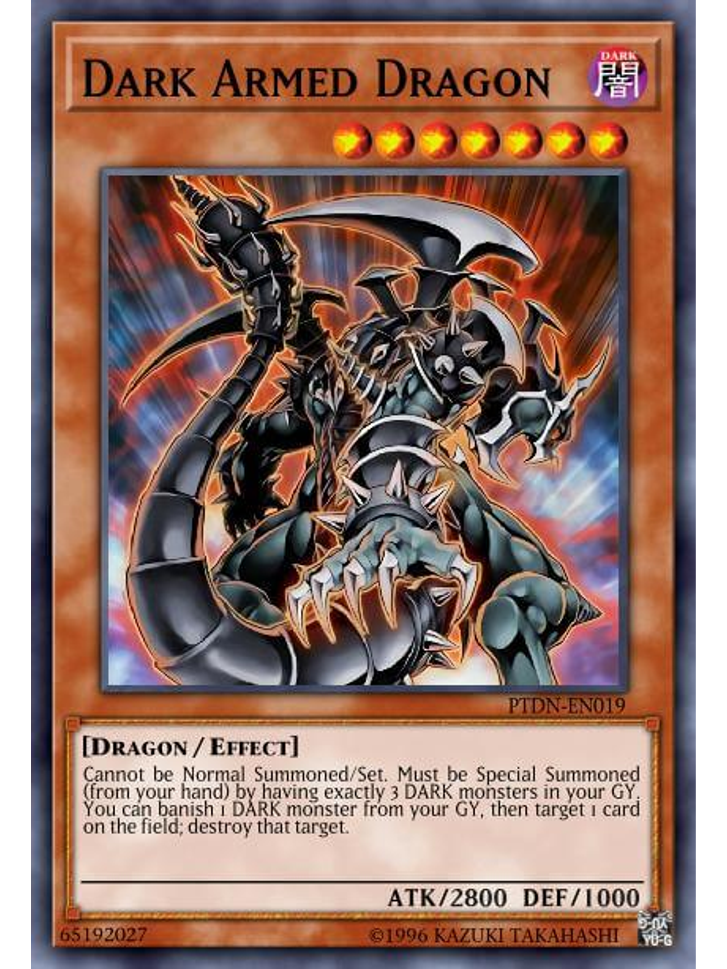 Dark Armed Dragon - BLMR-EN054 - Quarter Century Rare 1st Edition 1