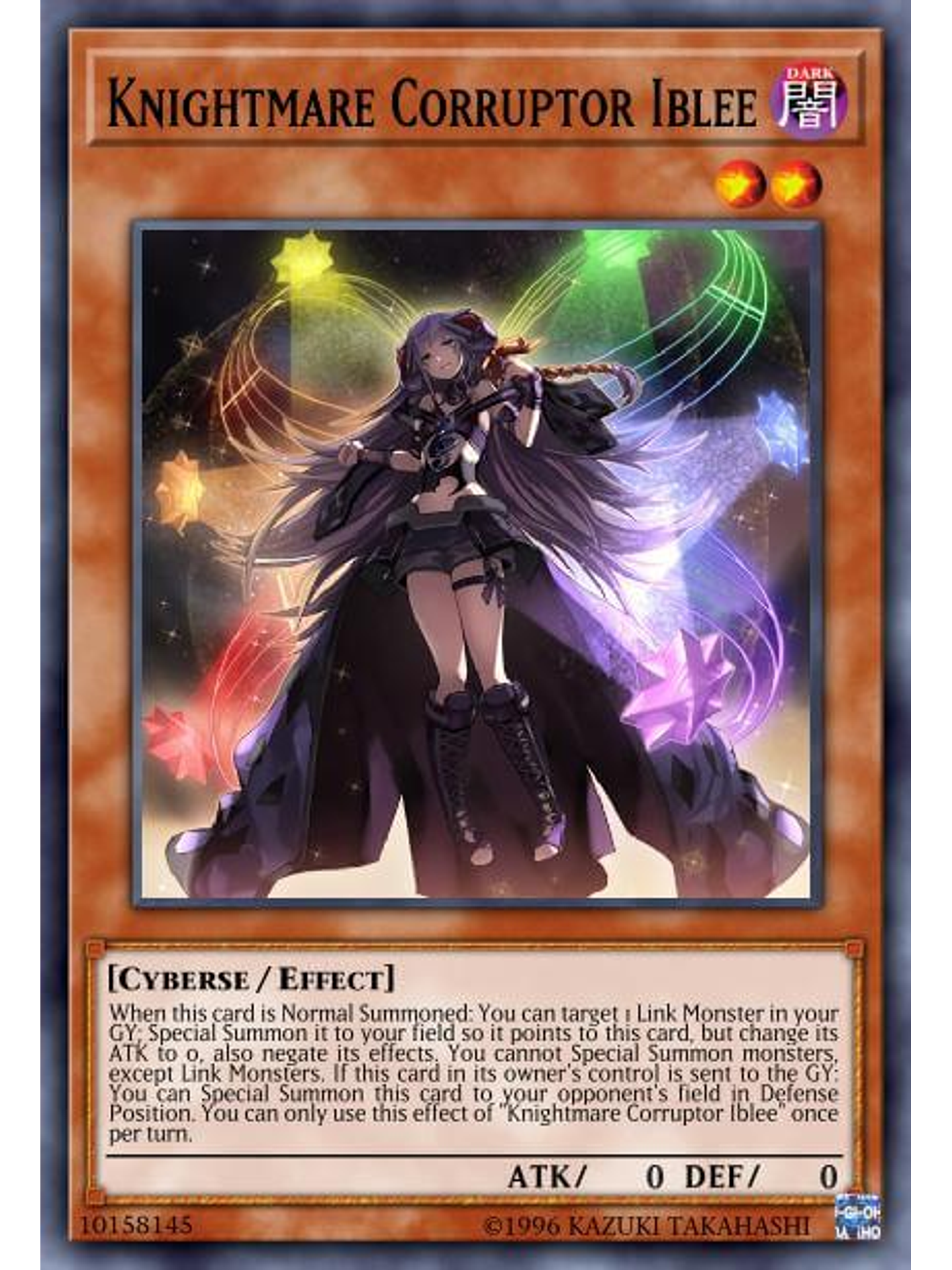 Knightmare Corruptor Iblee - BLMR-EN057 - Secret Rare 1st Edition 1