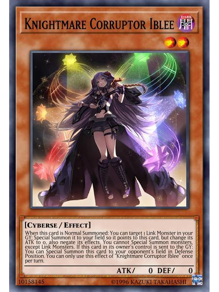 Knightmare Corruptor Iblee - BLMR-EN057 - Secret Rare 1st Edition 1