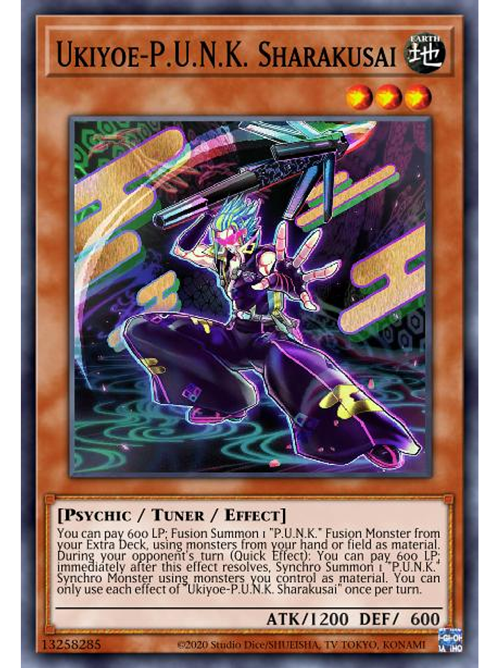 Ukiyoe-P.U.N.K. Sharakusai - BLMR-EN061 - Ultra Rare 1st Edition 1