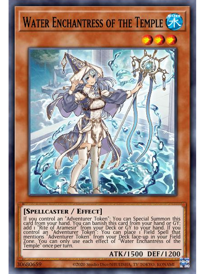 Water Enchantress of the Temple - BLMR-EN065 - Secret Rare 1st Edition 1