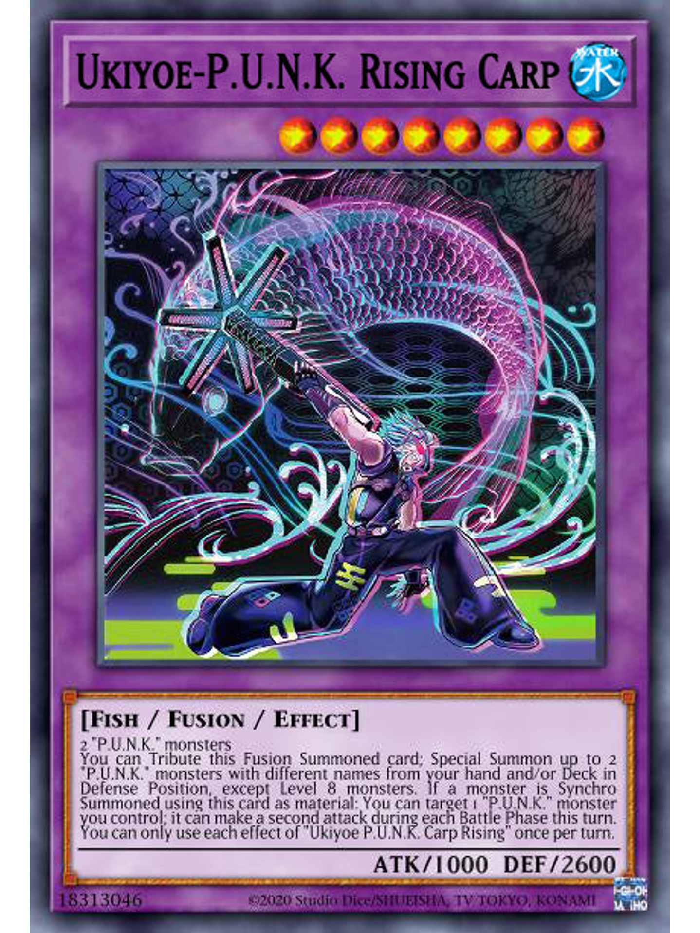 Ukiyoe-P.U.N.K. Rising Carp - BLMR-EN072 - Ultra Rare 1st Edition 1