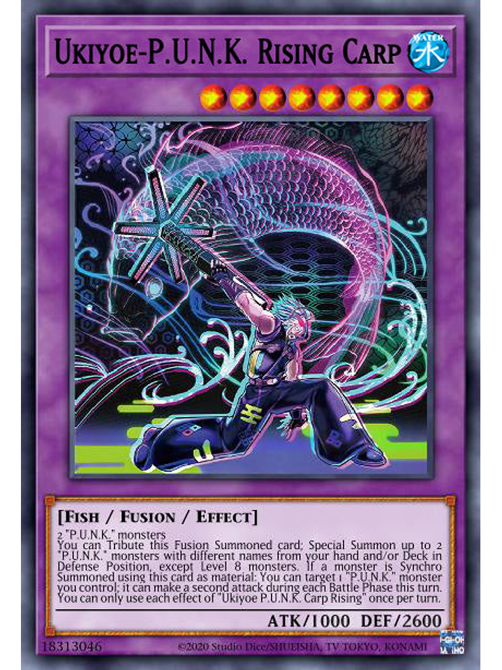 Ukiyoe-P.U.N.K. Rising Carp - BLMR-EN072 - Ultra Rare 1st Edition 1