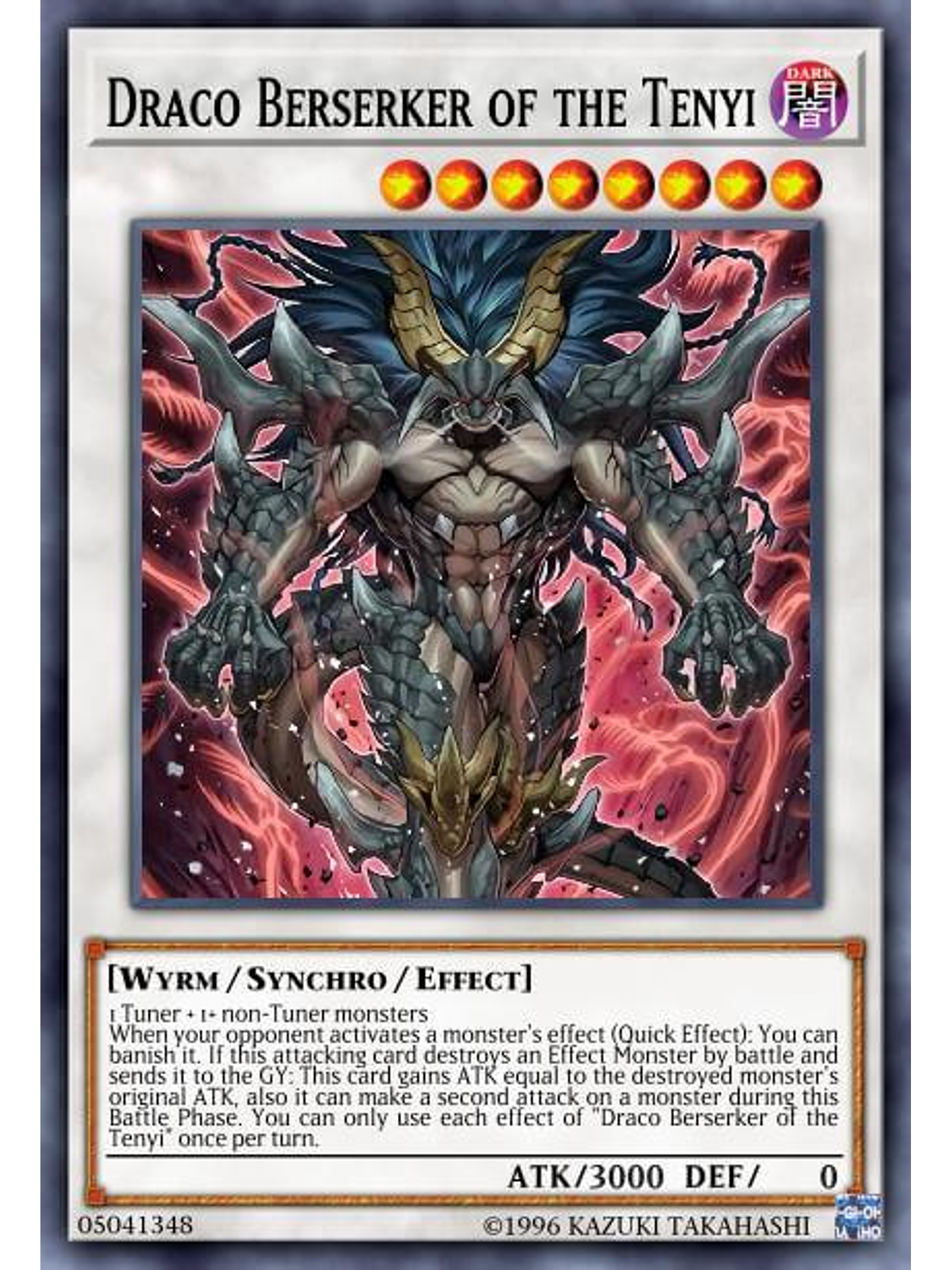 Draco Berserker of the Tenyi - BLMR-EN074 - Secret Rare 1st Edition 1