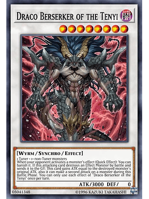 Draco Berserker of the Tenyi - BLMR-EN074 - Secret Rare 1st Edition